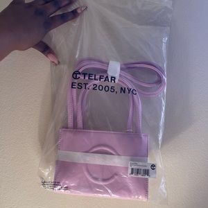 Bubble gum pink telfar bag